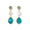 The Met Store Ancient Mixed Motifs Glass Triple-Drop Earrings* Earrings