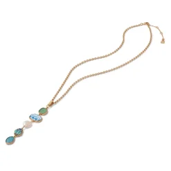 The Met Store Ancient Mixed Motifs Glass Pendant Drop Necklace* Necklaces