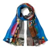 The Met Store Bearden The Block Oblong Silk Scarf* Scarves & Wraps