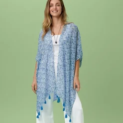 The Met Store Blue & White Qing Floral Cover-Up* Clothing