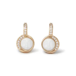 The Met Store Celestial Symbols Carved Mother-of-Pearl Coin Hoop Earrings* Earrings