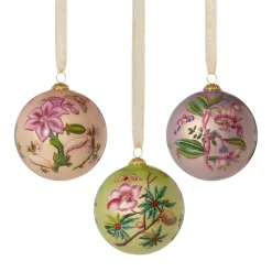 The Met Store Chelsea Botanicals Hand-Painted Glass Ornament Set* Ornaments