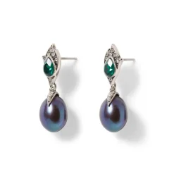 The Met Store Chelsea Peacock Pearl Drop Earrings* Earrings