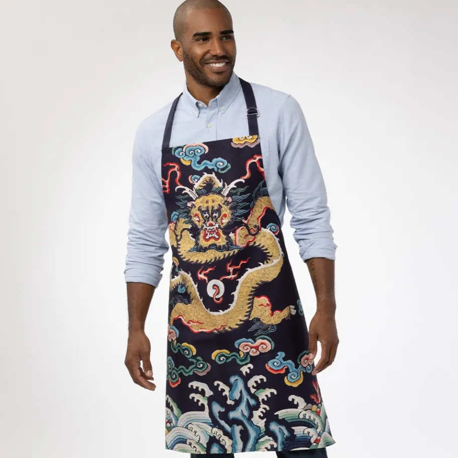 The Met Store Chinese Dragon Rank Badge Apron* Tableware