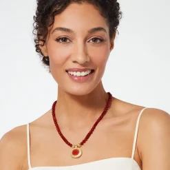 The Met Store Classical Carnelian Pendant Necklace* Necklaces