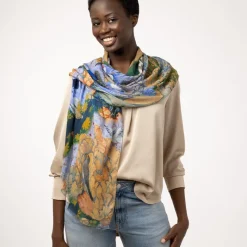 The Met Store Concourse of the Birds Oblong Scarf* Scarves & Wraps