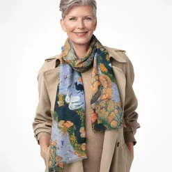 The Met Store Concourse of the Birds Oblong Scarf* Scarves & Wraps