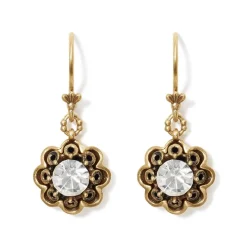 The Met Store Crystal Rosette Drop Earrings* Earrings