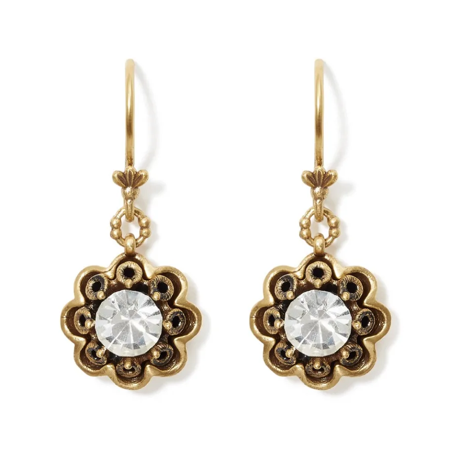 The Met Store Crystal Rosette Drop Earrings* Earrings