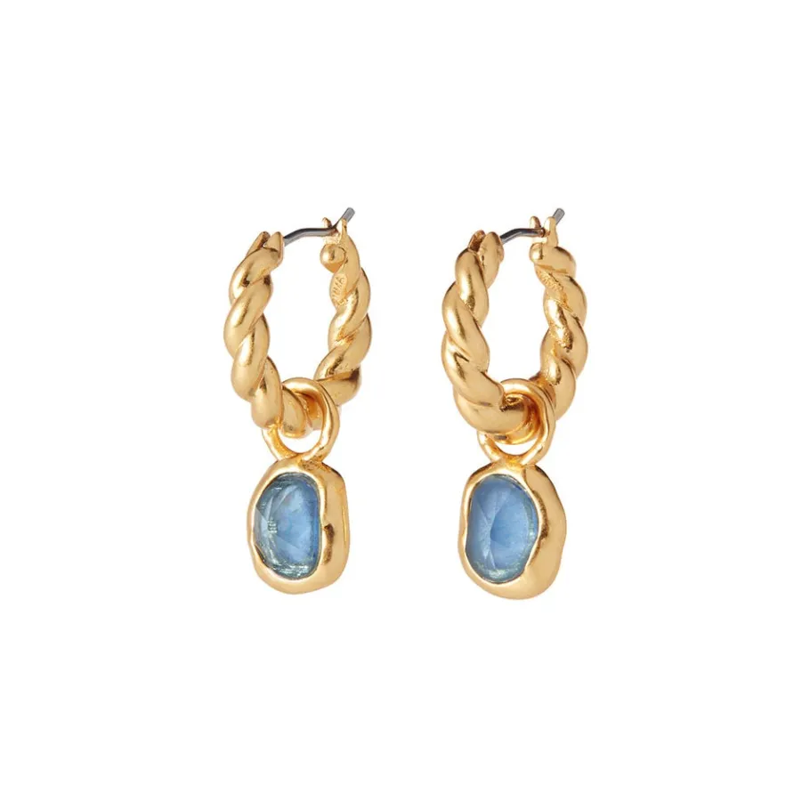 The Met Store Cypriot Twist Hoop Earrings with Removable Charms* Earrings