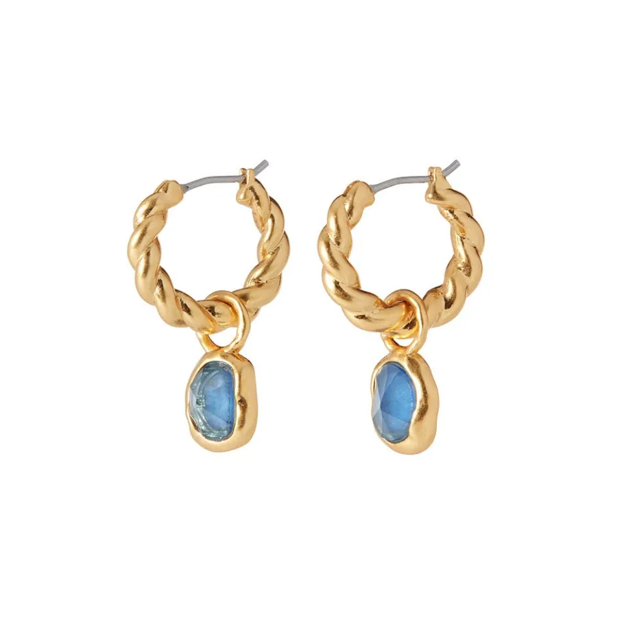 The Met Store Cypriot Twist Hoop Earrings with Removable Charms* Earrings