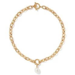 The Met Store Cypriot Twist Pearl Chain Pendant Necklace* Necklaces