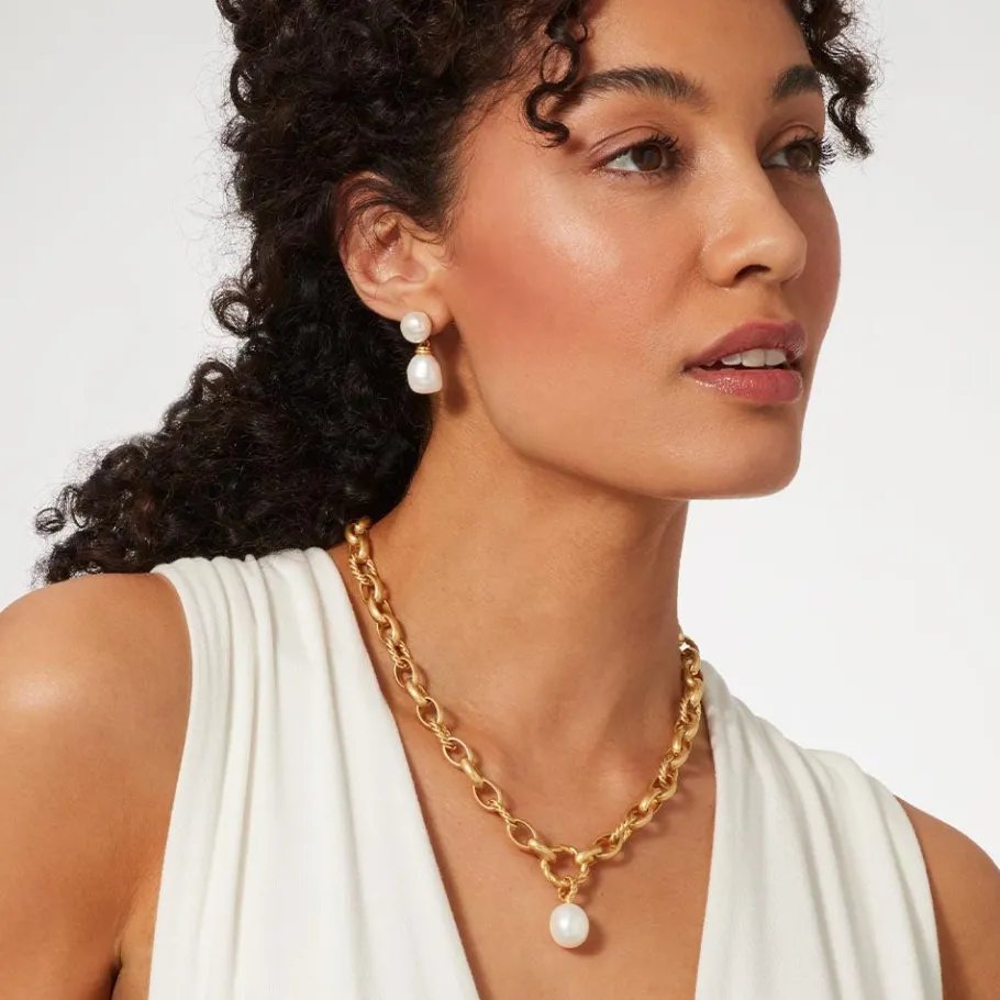 The Met Store Cypriot Twist Pearl Chain Pendant Necklace* Necklaces