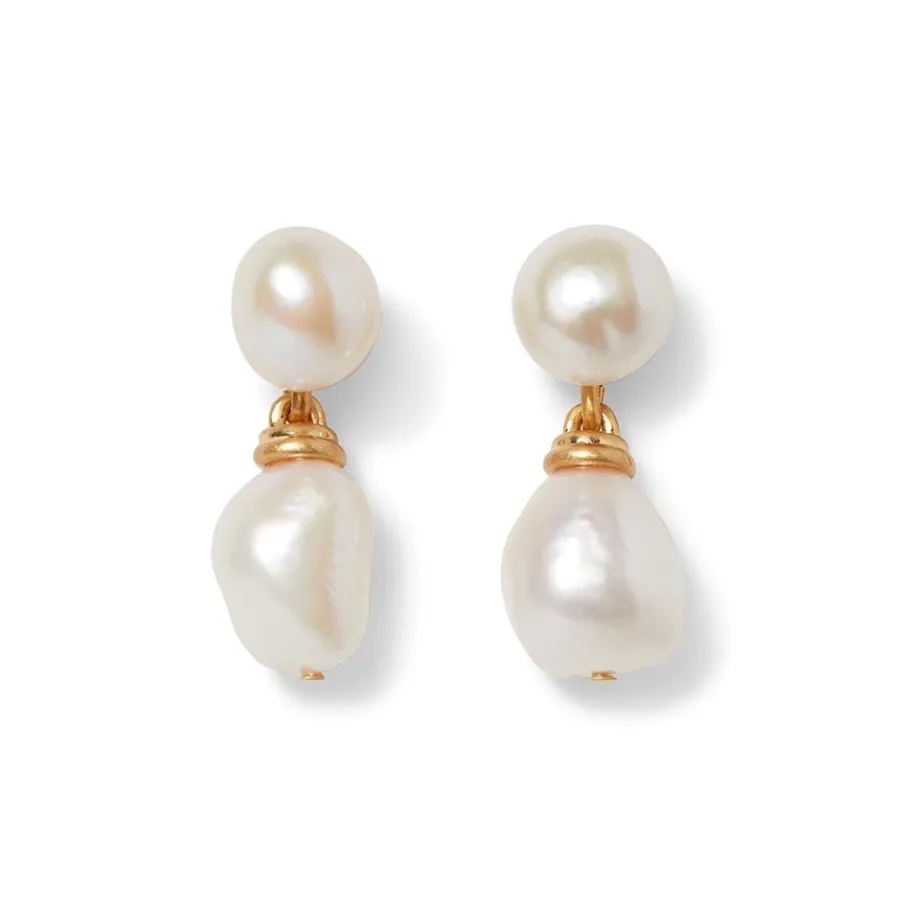 The Met Store Cypriot Twist Pearl Double-Drop Earrings* Earrings