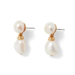 The Met Store Cypriot Twist Pearl Double-Drop Earrings* Earrings