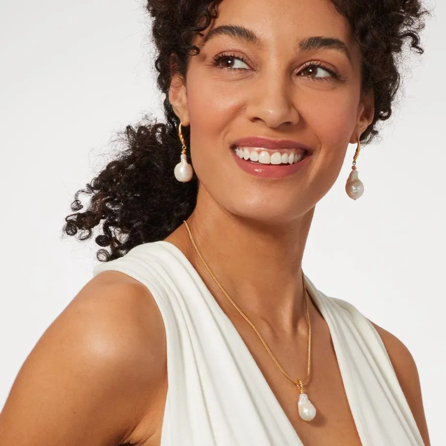 The Met Store Cypriot Twist Pearl Drop Earrings* Earrings