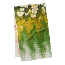 The Met Store Daisy Garden Marbled Paper Oblong Silk Scarf* Scarves & Wraps