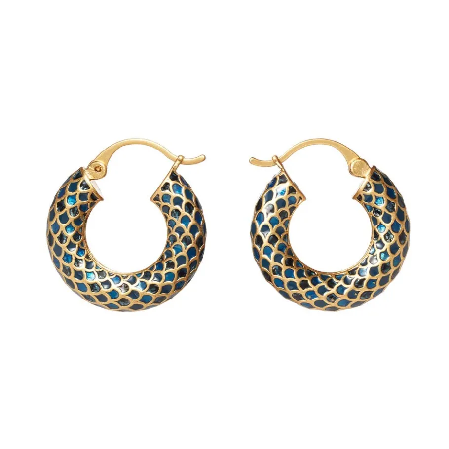 The Met Store Egyptian Feather Hoop Earrings* Earrings