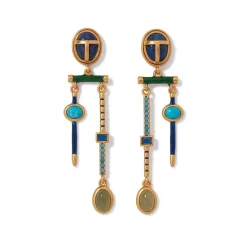 The Met Store Egyptian Heart Scarab Chandelier Earrings* Earrings