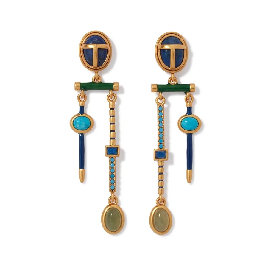 The Met Store Egyptian Heart Scarab Chandelier Earrings* Earrings