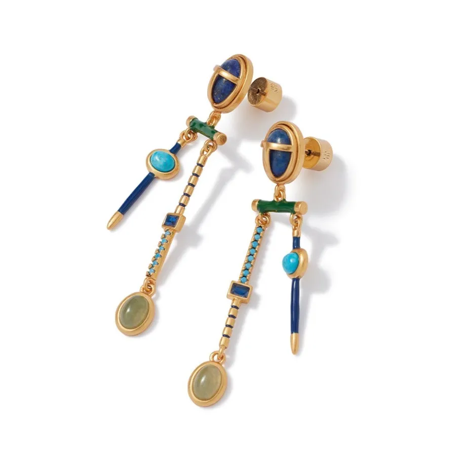 The Met Store Egyptian Heart Scarab Chandelier Earrings* Earrings