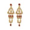 The Met Store Egyptian Nefer Amulet Red Jasper Chandelier Earrings* Earrings