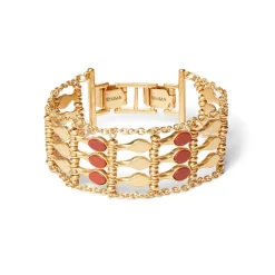 The Met Store Egyptian Nefer Amulet Red Jasper Ladder Bracelet* Bracelets