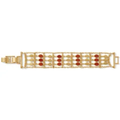 The Met Store Egyptian Nefer Amulet Red Jasper Ladder Bracelet* Bracelets