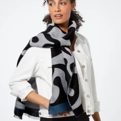 The Met Store Egyptian Swirled Glass Unisex Oblong Jacquard Scarf* Scarves & Wraps