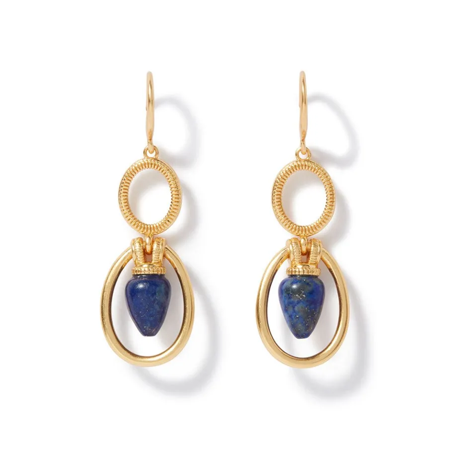 The Met Store Etruscan Lapis Double-Drop Earrings* Earrings