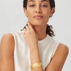 The Met Store Etruscan Lion Hinged Cuff Bracelet* Bracelets