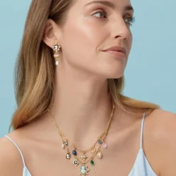 The Met Store European Cameo Charm Necklace and Drop Earrings Set* Jewelry Sets