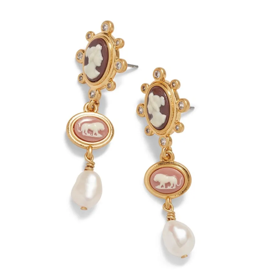 The Met Store European Cameo Drop Earrings* Earrings