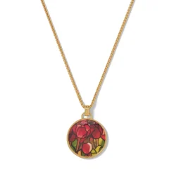 The Met Store Favrile Tulip Enamel Pendant Necklace* Necklaces