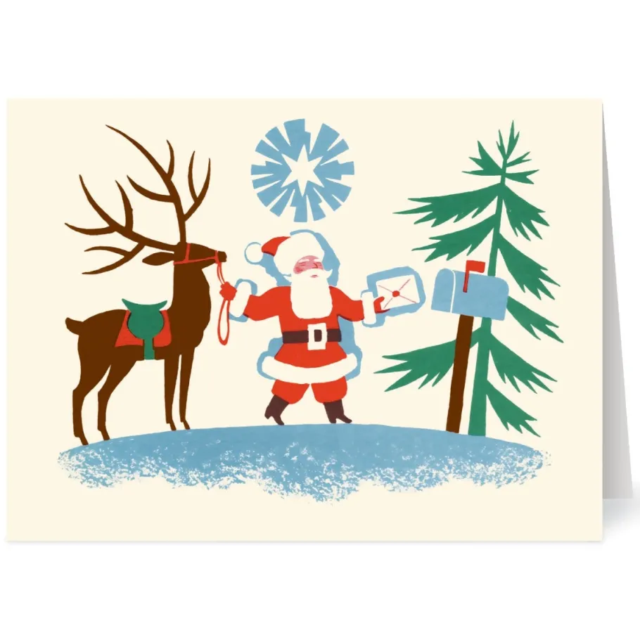 The Met Store Gordon: Santa at Mailbox Holiday Cards* Holiday Cards