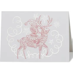 The Met Store Gordon: Santa Riding Reindeer Fine Holiday Cards* Holiday Cards