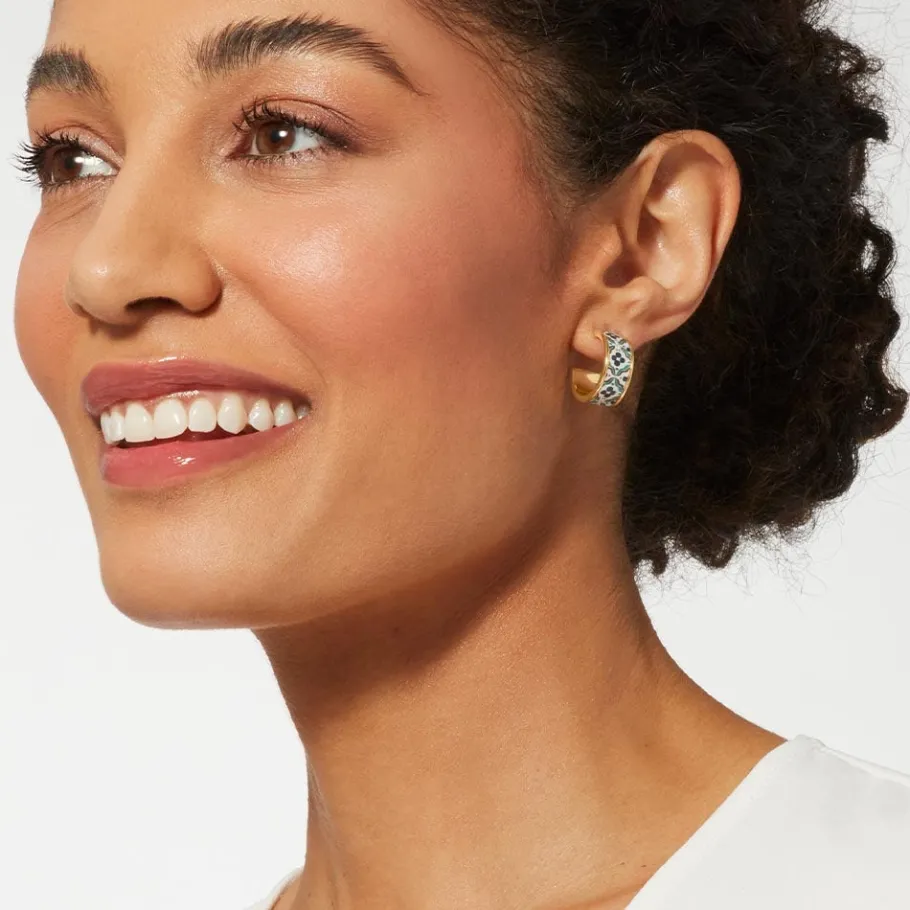 The Met Store Iznik Cintamani Enamel Hoop Earrings* Earrings