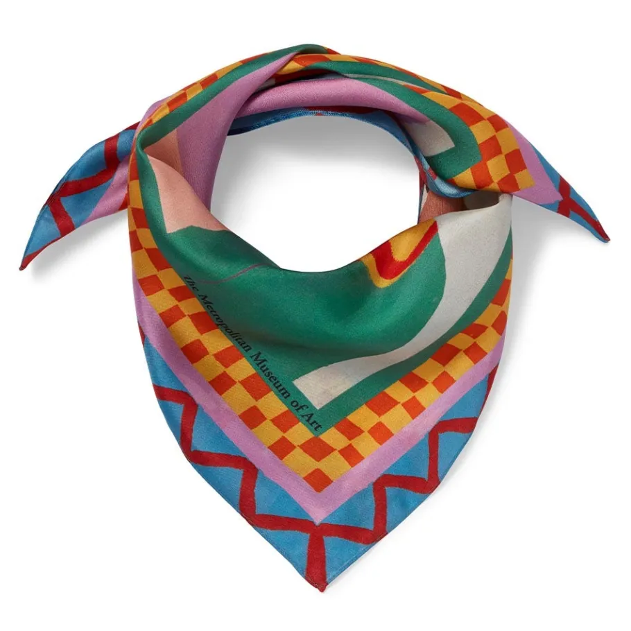 The Met Store Johnson Three Children Silk Neckerchief* Scarves & Wraps