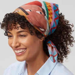 The Met Store Johnson Three Children Silk Neckerchief* Scarves & Wraps