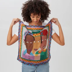 The Met Store Johnson Three Children Silk Neckerchief* Scarves & Wraps