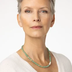 The Met Store Karavas Gems Aventurine Beaded Necklace* Necklaces