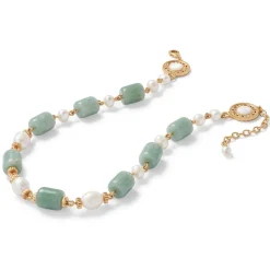 The Met Store Karavas Gems Large-Bead Aventurine and Pearl Necklace* Necklaces