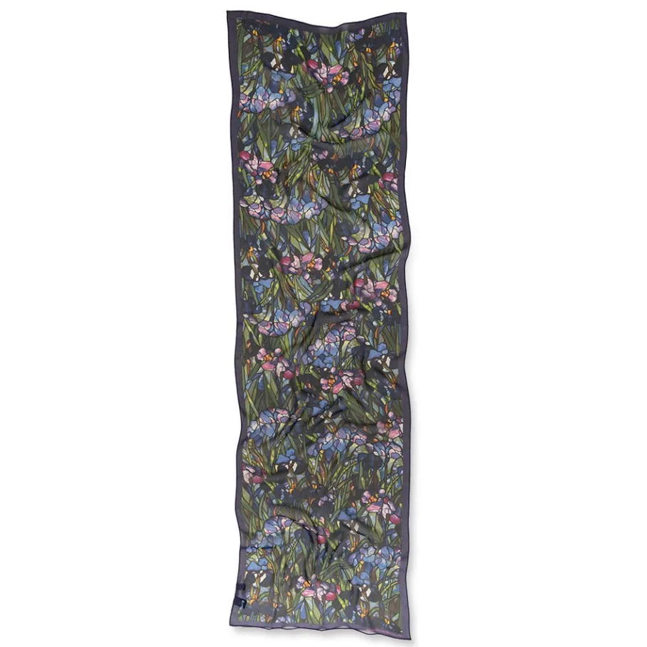 The Met Store Louis C. Tiffany Irises Oblong Silk Scarf* Scarves & Wraps