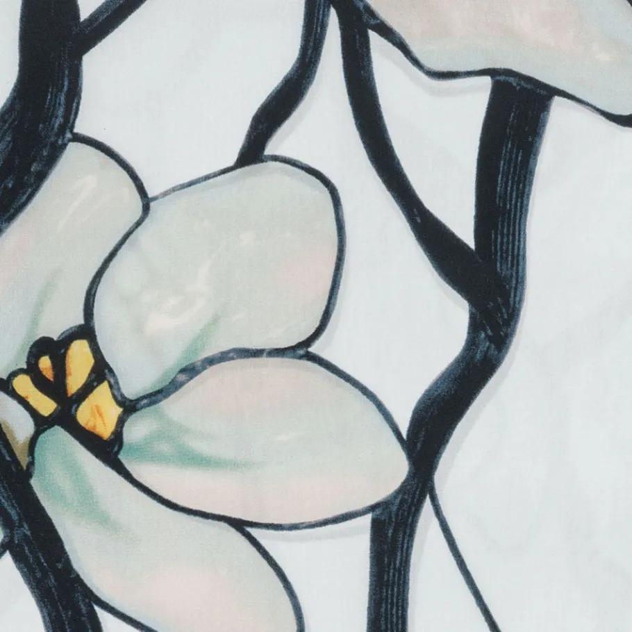 The Met Store Louis C. Tiffany White Magnolia Oblong Silk Scarf* Scarves & Wraps