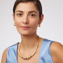 The Met Store Medieval Stone Hoop Earrings* Earrings