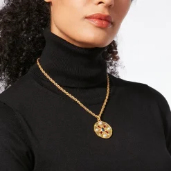 The Met Store Medieval Stone Medallion Pendant Necklace* Necklaces