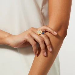 The Met Store Mediterranean Coin and Stone Ring* Rings