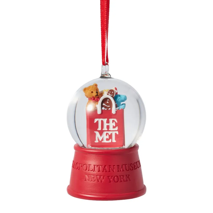 The Met Store Met Shopping Bag Snow Globe Ornament* Ornaments