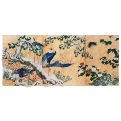 The Met Store Momoyama Cranes and Flowers Oversize Silk Shawl* Scarves & Wraps