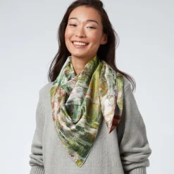 The Met Store Monet Blooms Double-Sided Square Silk Scarf* Scarves & Wraps